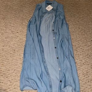 Denim dress/vest
